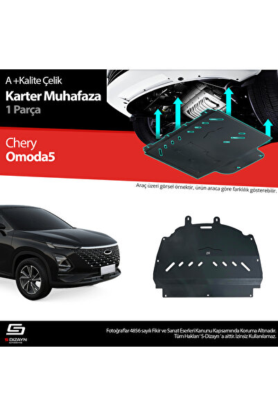 S Dizayn S-Dizayn Chery Omoda5 Çelik Karter Muhafaza Koruma 2022 Üzeri A+ Kal...