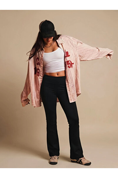 Koton Jogger Pants High Waist Leg Detail