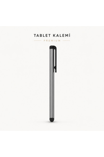 MVLH 1 Adet Gri Universal Stylus Kalem iOS Android Windows Akıllı Tahta Uyuml...