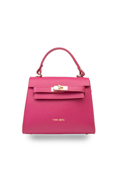 TORO NERO Geantă de damă din piele fuchsia Roxana