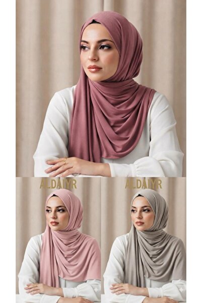 ALDAIYR 3 Pcs Combed Cotton Shawl Plain