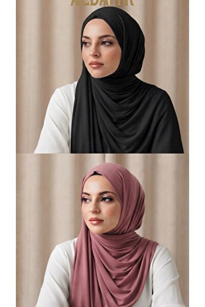 ALDAIYR 2 Pcs Combed Cotton Shawl Plain
