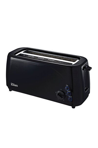 Zilan Двоен тостер ZLN-2713, черен, 1400W, 5 нива на изпичане и множество фун...
