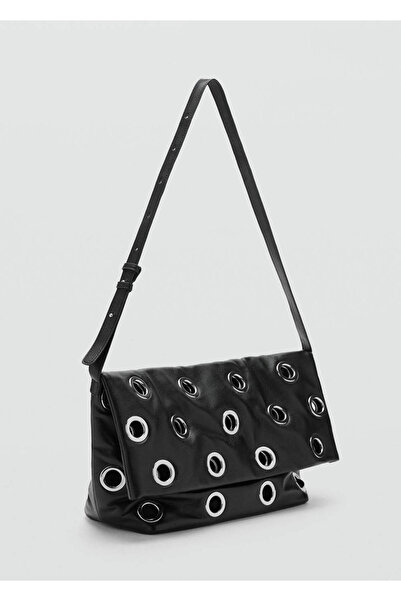 MANGO Woman Geantă crossbody cu detalii perforate