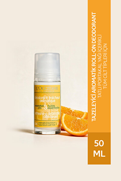 L'Occitane Tazeleyici Aromatik Roll-on Deodorant, Unisex, Tatlı Portakal Yağı...