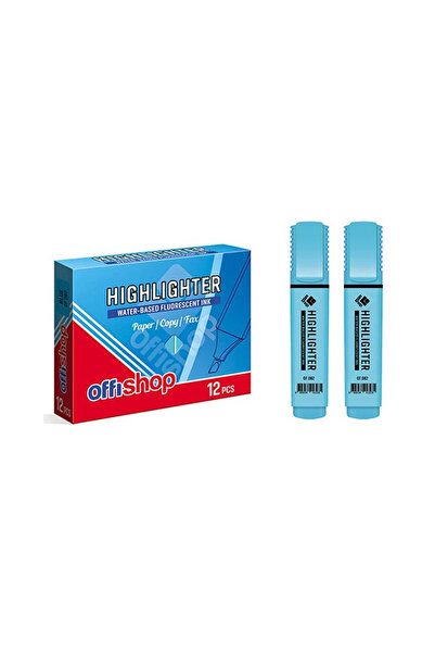 Offishop Text marker Fluorescent Albastru