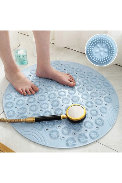 Yıldızhane Silikon Vantuzlu Masajlı Banyo Duş Kaydırmaz Paspas Duşakabin Paspası. Ayak Kaydırmaz Masaj Yapar