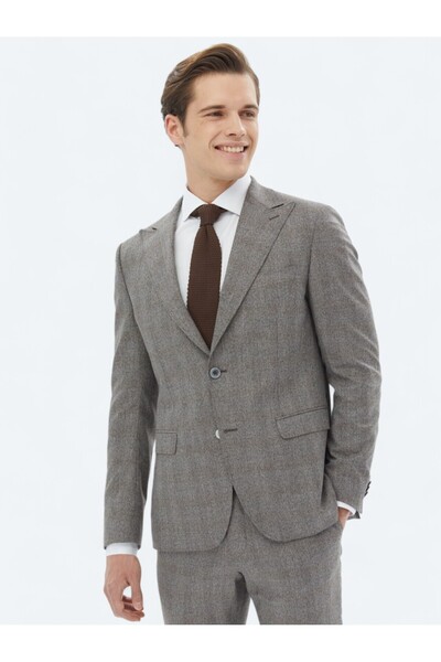 Kip Gray Micro Modern Fit Suit