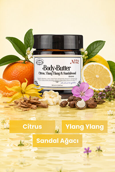 Rosece Citrus Ylang Ylang - Natural Solid Body Oil 100 Ml Sandalwood Moisturizer