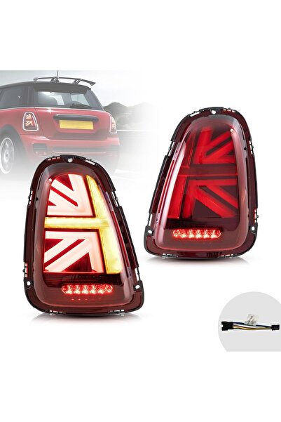 autogp Mini cooper r56 stop lambası ledli british flag 2008 / 2014 kırmızı