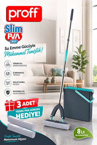Proff Slim Pva Mop Set