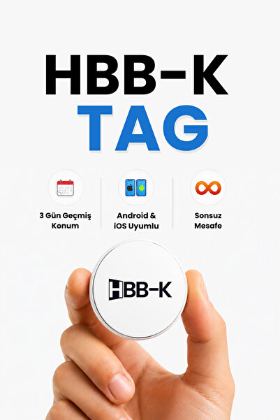 HBB-K Tag Beyaz Ios & Android Uyumlu Airtag Akıllı Gps Takip Cihazı