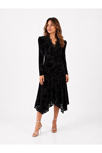 Volans Moda 35534 Embroidered Detailed Dress