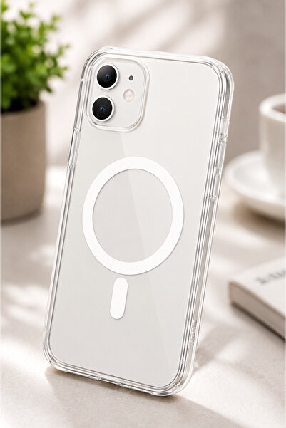 Go Aksesuar Iphone 11 (12 Görünümlü) Uyumlu MAGSAFE Özellikli Darbe Önleyici ...