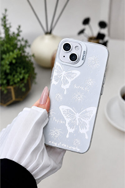 Go Aksesuar Iphone 13 - 14 VE 15 Uyumlu Parmak İzi Bırakmaz Baskı Desenli Met...