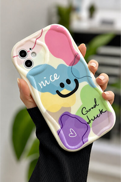Go Aksesuar Iphone 11 Uyumlu Darbe Önleyici Smile BASKILI Silikon Kılıf