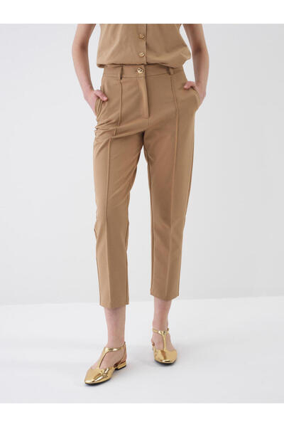 Xint Kadın Camel Pamuk Dokulu Regular Fit Sweat Pantolon