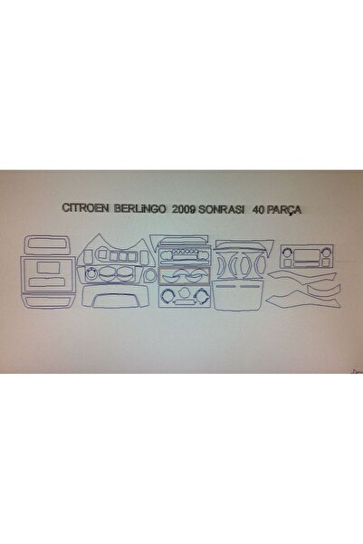 Demircioğlu Oto Aksesuar Marketi Citroen berlingo 2009-2018 40-piece glove bo...