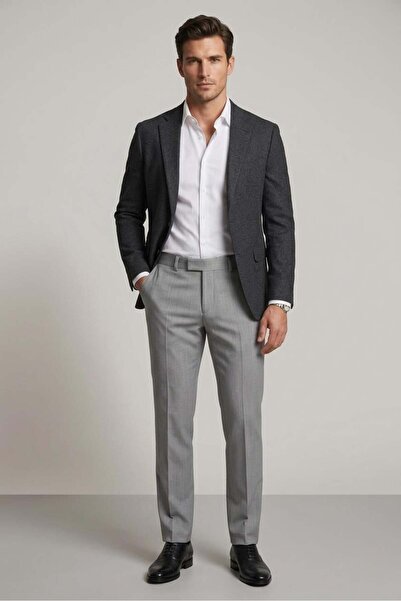 Uki GRİ Comfort Fit Klasik Pantolon