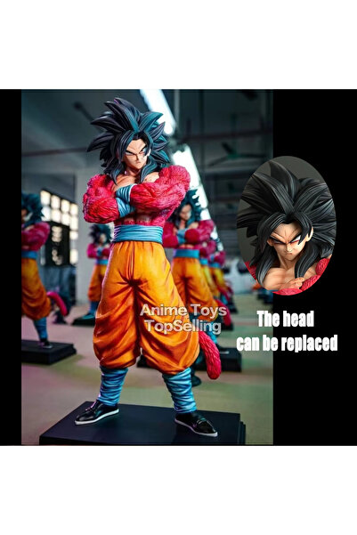BANDAI مجسم غوكو من سلسلة دراغون بول، بطول 32 سم، سوبر سايان 4، تمثال سون غوك...