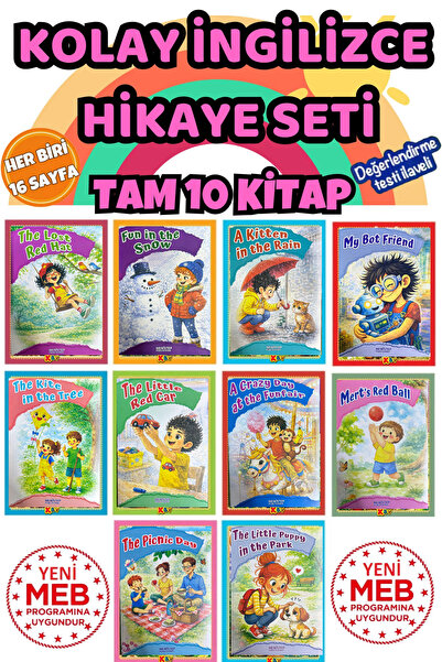 KBY 2. 3.VE 4.sınıflar Için Rengarenk Kolay Ingilizce Hikaye Kitabı Seti