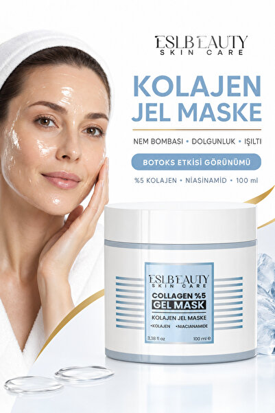 esl beauty Botox Etkili Gençleştirici Kolajen Jel Maske 100 ml | Aloe Vera, D...