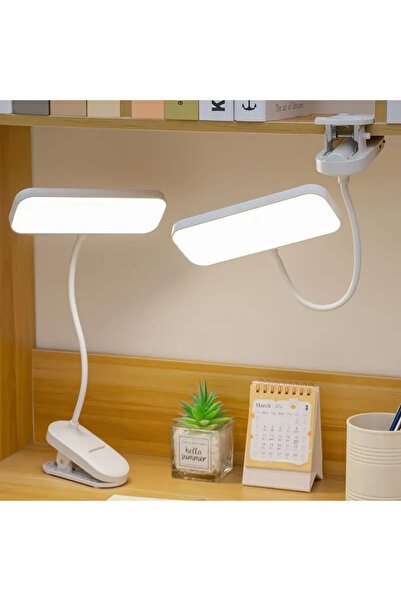 Choice1 مصباح مكتب LED أبيض دافئ قابل للتركيب (بدون بطارية) مع شحن USB للطلاب...