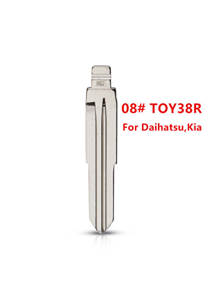 Choice 10 قطع 08 #   شفرة مفتاح تحكم عن بعد معدنية غير مقطوعة طراز TOY38R لسي...