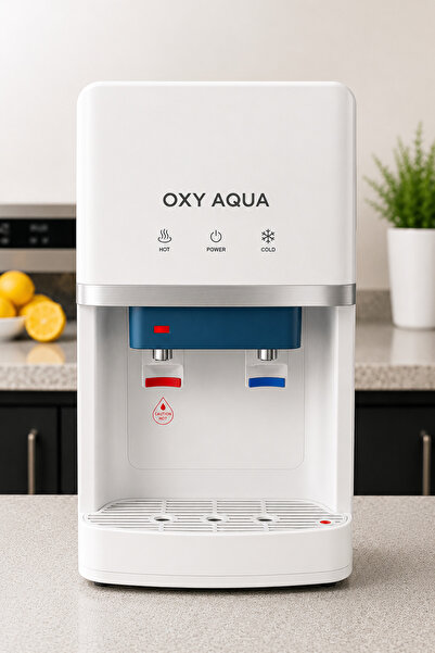 OXYAQUA Tezgah Üstü Sıcak Soğuk Su Çıkışlı Arıtmalı Su Sebili