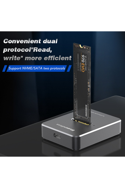 Choice محطة إرساء SD03 Blueendless M2 NVMe مع منفذ USB M 2 وUSB C لعلبة SSD و...