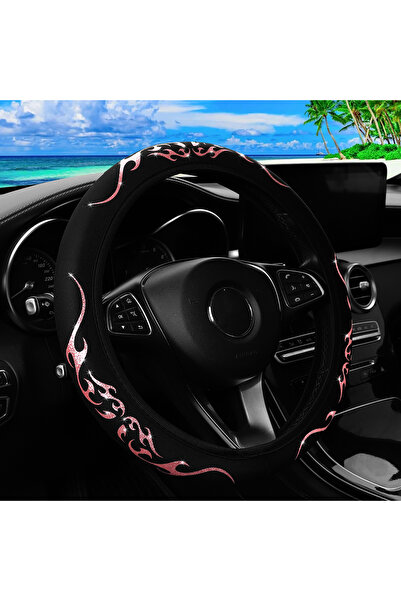 Choice Pink A Pink Silver Bright Totem Cloth Car Without Inner Ring Steering ...