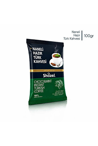 Shazel Naneli Hazır Türk Kahvesi 100gr | Doğal Nane Yağı | Özel Seri
