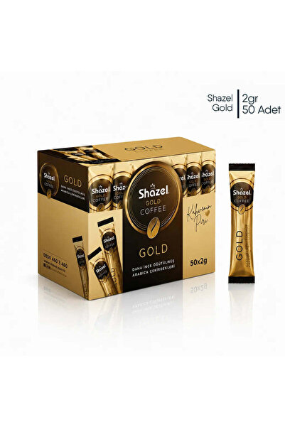Shazel GOLD ÇÖZÜNEBİLİR KAHVE 2g x 50 ADET