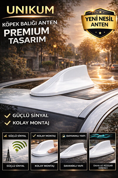 Le Moins Cher Renault Clio 4 Elektrikli Shark Köpek Balığı Anten Beyaz Balina...