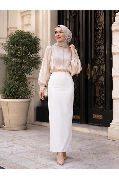 Gamzem 26Y0561 ETEK KALEM BELİ LASTİKLİ BEYAZ
