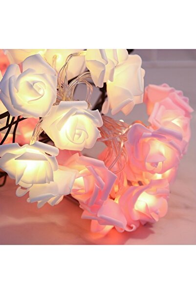 Choice 2M 1pc 2M 10Lights LED White and Pink Rose String Lights For Room Gard...