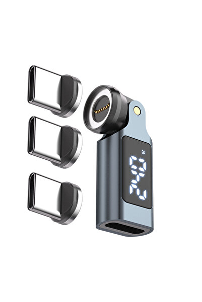 Choice محول USB-C 3 قطع، محول مغناطيسي من النوع C إلى النوع C بقدرة 240 واط، ...