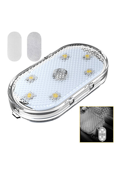 Choice WHITE 1pc Touch Sensor USB LED Interior light LED Lamp Car Ceiling Lam...