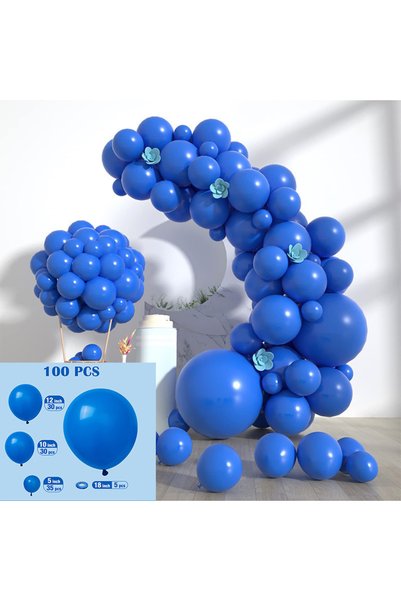 Choice As Picture 5 60/100Pcs Solid Color Metal Balloon Wreath Arch Set for W...