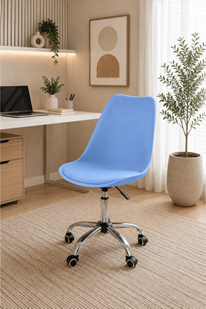 Taimi Ergonomic 360° Swivel Adjustable Height Office Chair, Padded Seat, with...