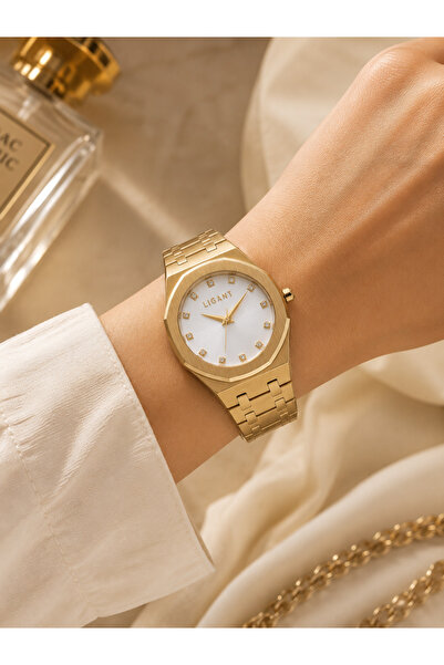 LIGANT Luxury Stainless Steel Gold Watch for Women - Elegant and Stylish Design