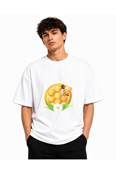 Inscriptie Tricou Unisex Bumbac Premium Casual " Honey bee egg "