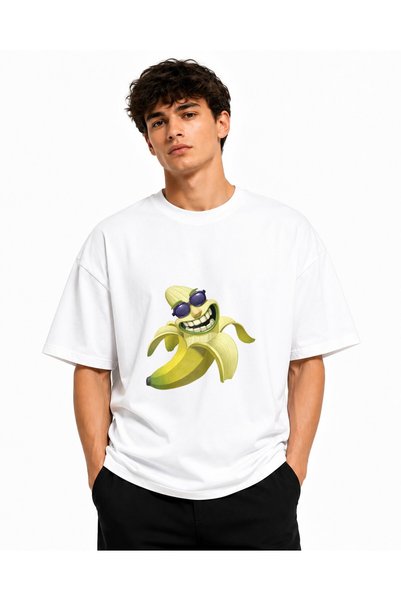 Inscriptie Tricou Unisex Bumbac Premium Casual " Banana amuzanta "