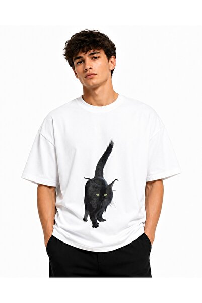 Inscriptie Tricou Unisex Bumbac Premium Casual " Pisica norvegiana "