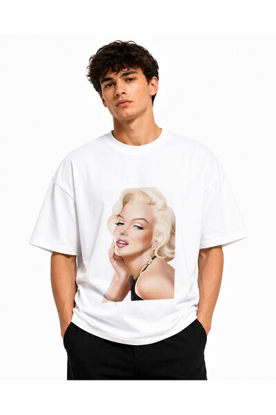 Inscriptie Tricou Unisex Bumbac Premium Casual " Marilyn Monroe 2 "