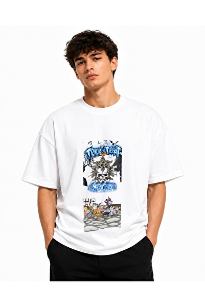 Inscriptie Unisex t-shirt Cotton Premium Casual "Trickor teart"