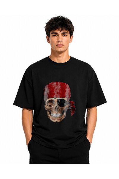 Inscriptie Ουνισέξ Βαμβακερό T-shirt Υψηλής Ποιότητας  "Πειρατική Μπαντάνα "