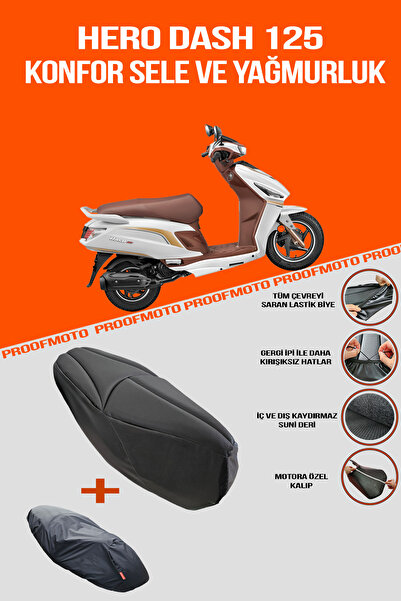 PROOFMOTO Hero Dash 125 Comfort Seat and Raincoat Cover
