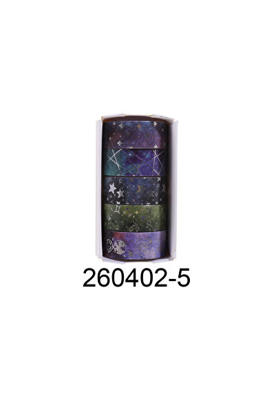 choice2 260402-5 مجموعة شريط واشي بتصميم السماء المرصعة بالنجوم، 12 لفة، بطول...