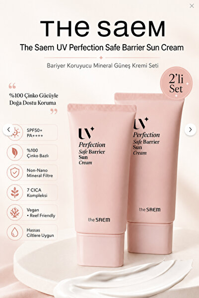 THE SAEM UV Perfection Safe Barrier Sun Cream SPF50+ PA++++ / Bariyer Koruyuc...